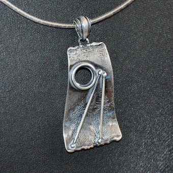 СРЕБЪРЕН МЕДАЛЬОН, РЪЧНА ИЗРАБОТКА